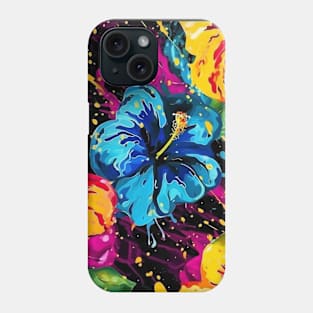 Colorful hibiscus pattern Phone Case