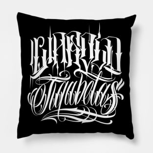 LETTERING FONT TATTOO Pillow