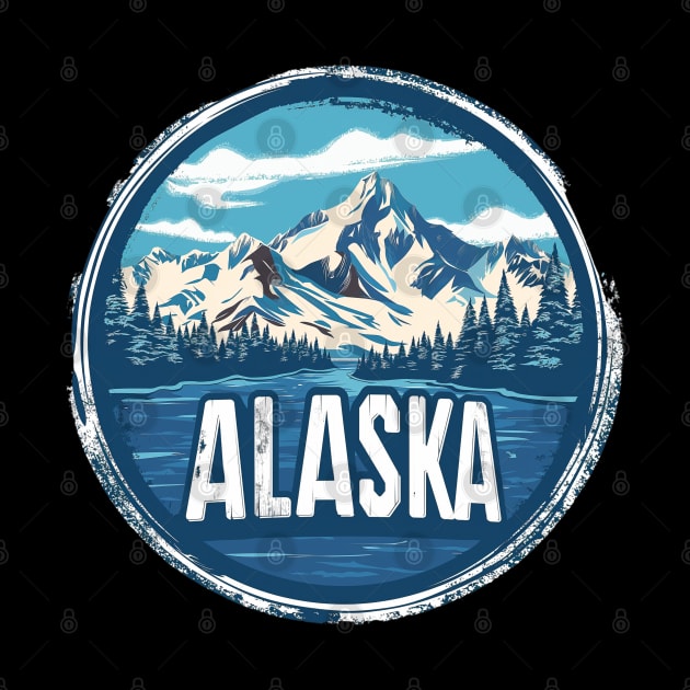 Alaska State USA Design by Mary_Momerwids