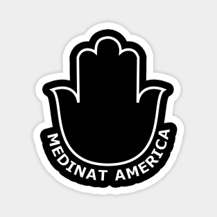 Inverted Hamsa of Medinat America Magnet