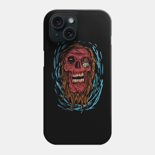 Creepy Zombie Head Phone Case