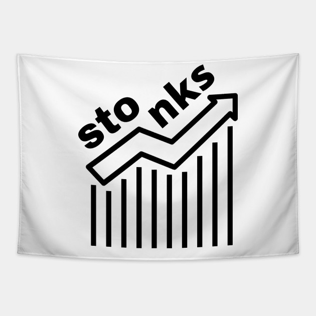 Stonks Meme Stonks Meme Tapestry Teepublic