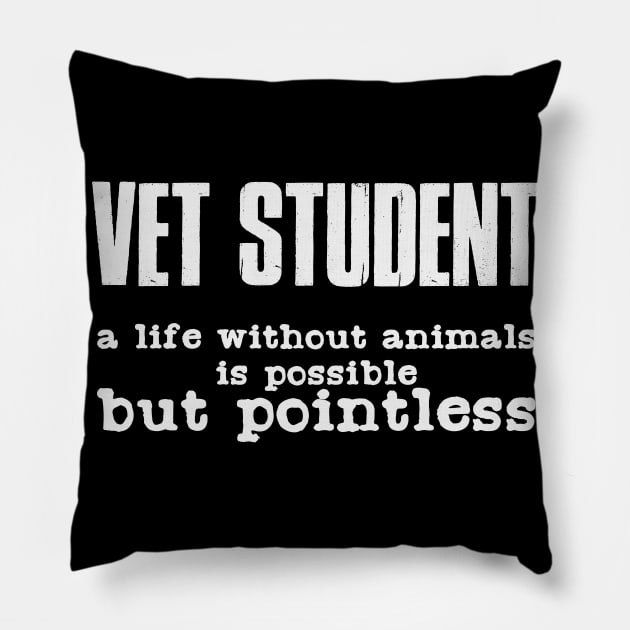 Veterinary Student | Veterinarian Doctor Medicine Pillow by DesignatedDesigner