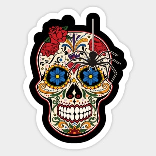 Los Angeles Baseball Sugar Skull Sticker Sticker for Sale by