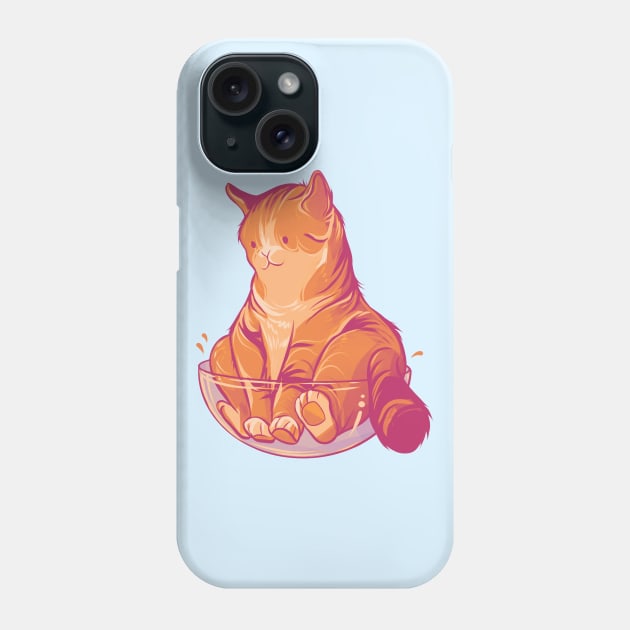 If it fits, it sits! (funny cat) Phone Case by Claire Lin