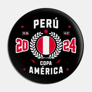 Perú Copa America 2024 Fan Tee - Passion and Pride Pin