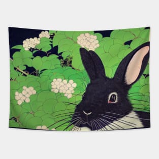 The Japanese American Sable Rabbit Stares Tapestry