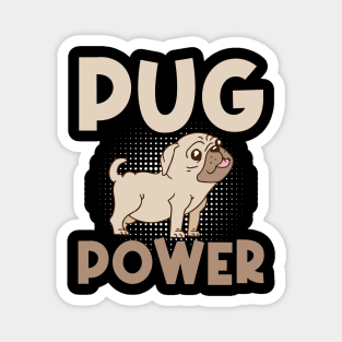 PUG POWER Cute Put Lovers Magnet