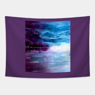 Beautiful acrylic Abstract seascape painting Tapestry