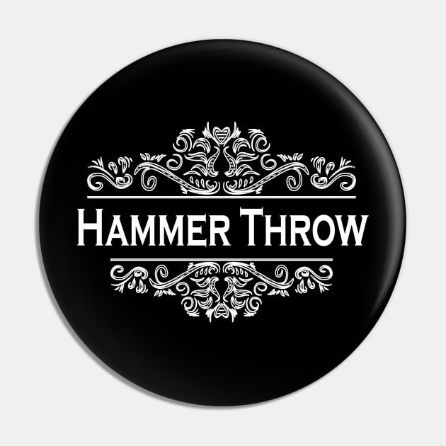 Sports Hammer Throw Pin by Shop Ovov