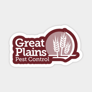 Great Plains - White Logo Magnet