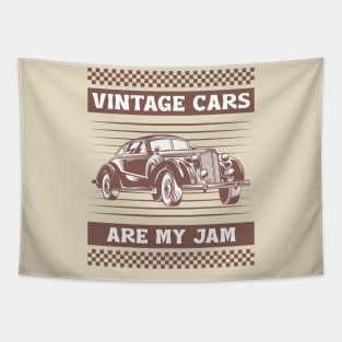 Vintage Cars Are My Jam Tapestry