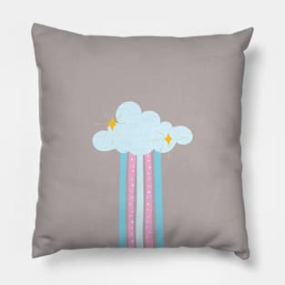 trans rainbow Pillow