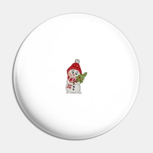 Frosty Loves Christmas Pin