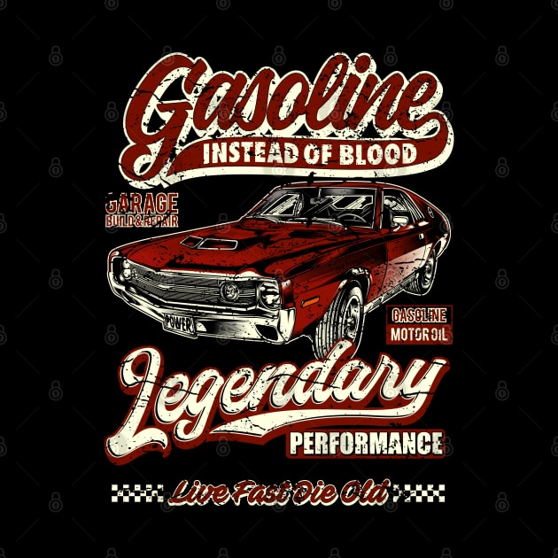 Gasoline instead of blood muscle car II by RockabillyM