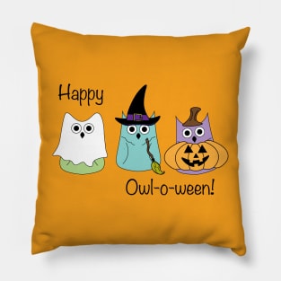 Happy Owl-o-ween Pillow