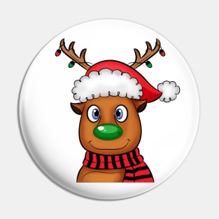 Cute Cartoon Reindeer Christmas light Pin