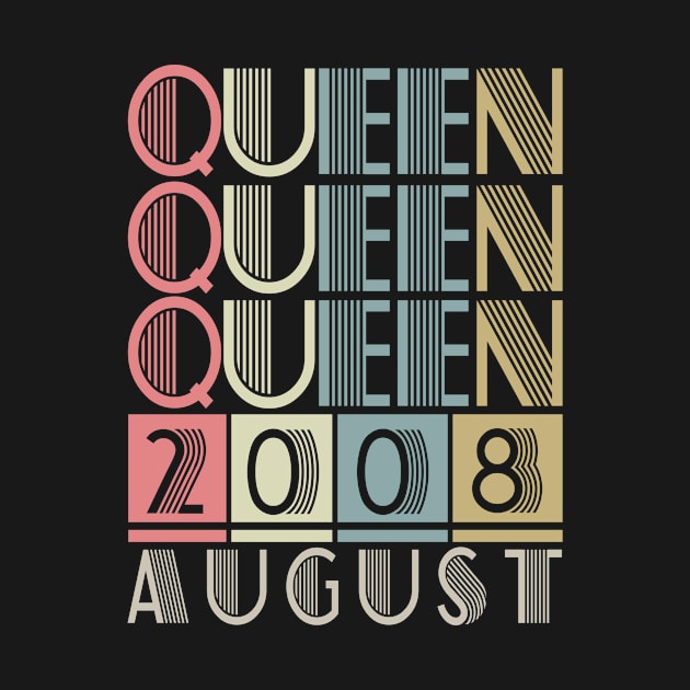 2008 - Queen August Retro Vintage Birthday by ReneeCummings