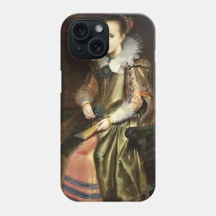 Cornelia or Elisabeth Vekemans, daughter of Joris Vekemans and Maria van Ghinderdeuren by Cornelis de Vos Phone Case