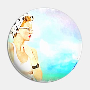 The Retro Beach Pin