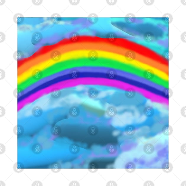 Rainbow Breaking Through Clouds by Art By LM Designs 