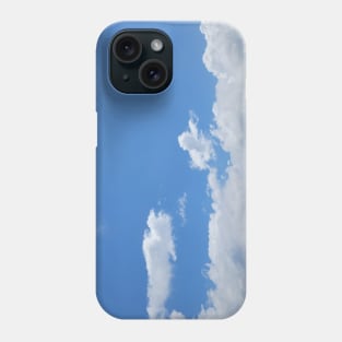 White clouds and blue skies Phone Case