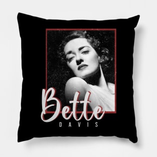 bette davis vintage style for bette Pillow