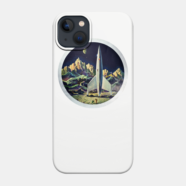 Destination Moon - Sci Fi - Phone Case