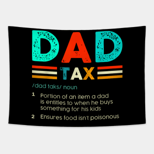 Dad Tax Definition Father'S Day Sarcastic Accountant Tapestry