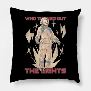 Who Turned Out The Lights Skeleton Astronaut Who Pillow