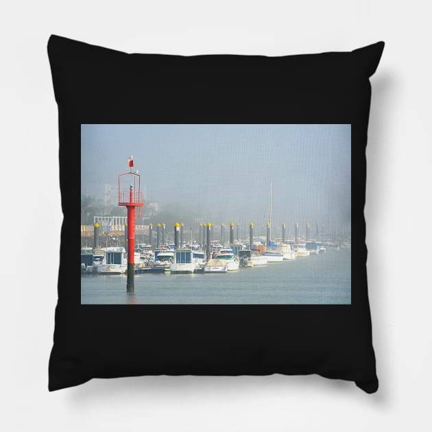 Fog In Puerta de Santa Maria Pillow by AlexaZari