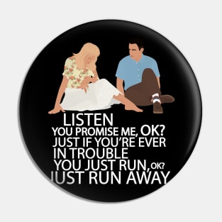 Forrest Gump - Just Run Away Pin