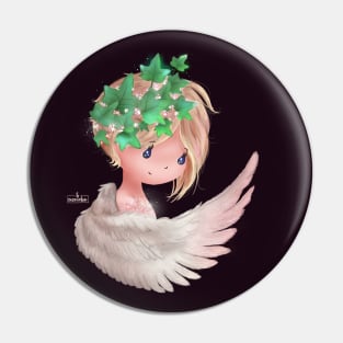 Christmas Ivy Angel Pin