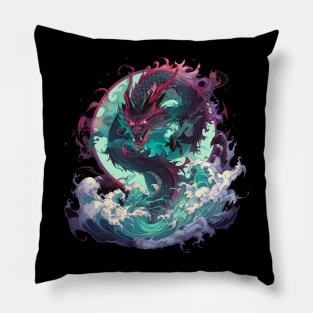 Emerald Sea Dragon Pillow