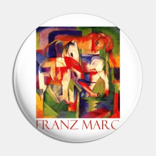 Elephant, Horse and Cow by Franz Marc Pin