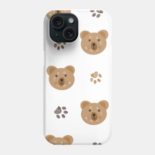 Cute bear with paws Phone Case