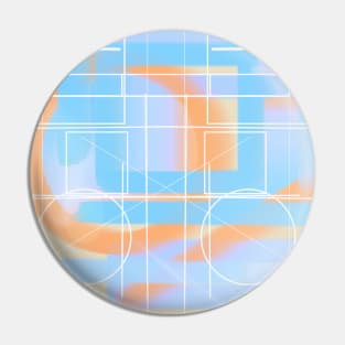 Blue abstract paint modern Pin