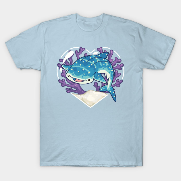 NOM, the Whale Shark - Kawaii Shark - T-Shirt | TeePublic