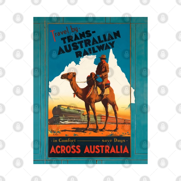Trans-Australian Railway Vintage Travel Poster by POD24