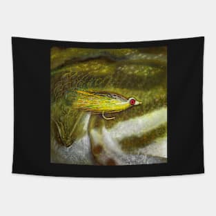 Clouser Minnow Smallmouth Bass Painting Tapestry