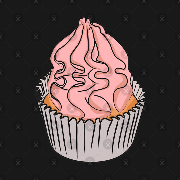 pink cupcakes by berwies