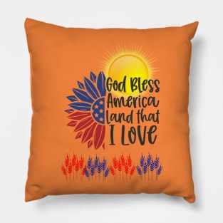 God Bless America Pillow