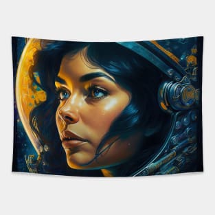 We Are Floating In Space - 31 - Sci-Fi Inspired Retro Artwork Tapestry