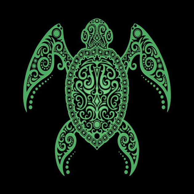 Intricate Green Sea Turtle by jeffbartels