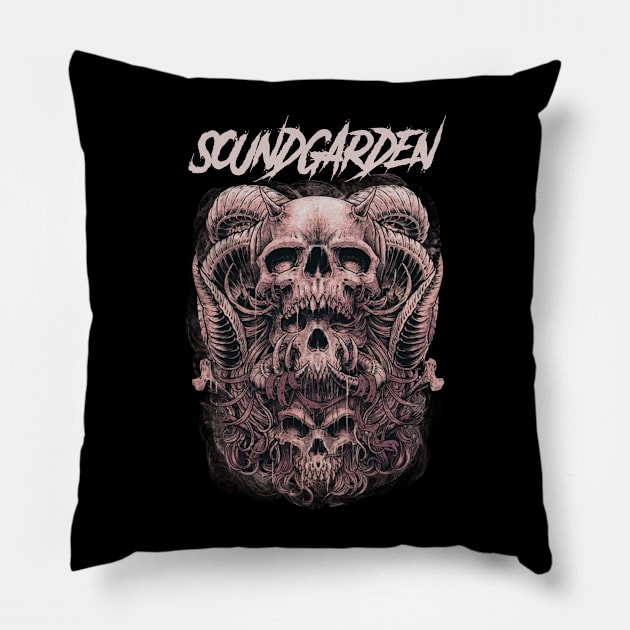 SOUND GARDEN BAND Pillow by Sticker Castle