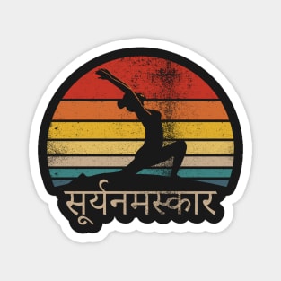 Surya Namaskara Sun Salutation Yoga Magnet