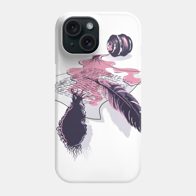 I Wrote Her Name Upon The Strand Phone Case by justlen