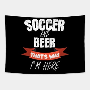 Soccer and beer Tapestry