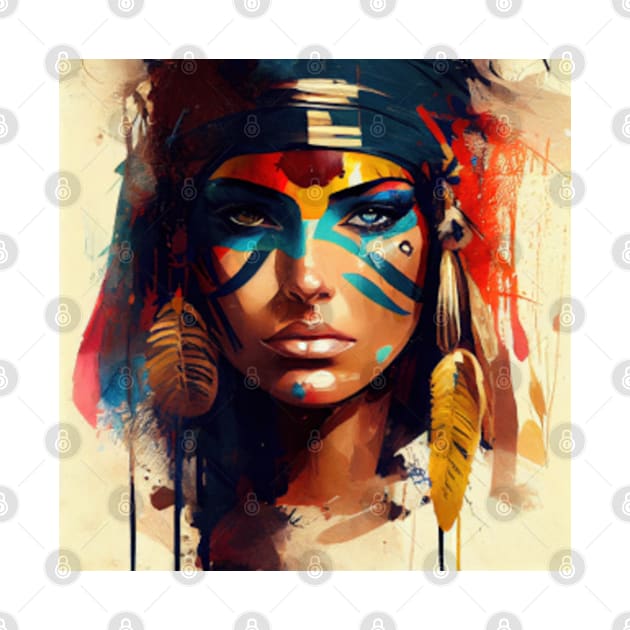 Powerful Egyptian Warrior Woman #6 by Chromatic Fusion Studio