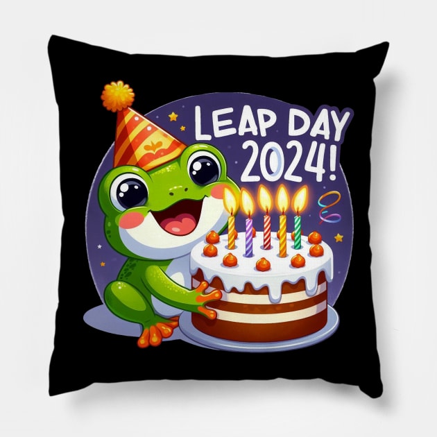 Leap Day Pillow by BukovskyART